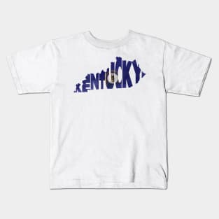 Kentucky Typo Map Kids T-Shirt